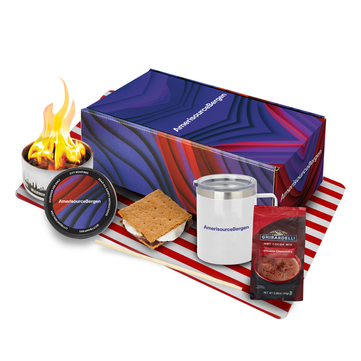 City Bonfires® Gimme S&#39;more Cocoa Slim Camping Mug Gift Set