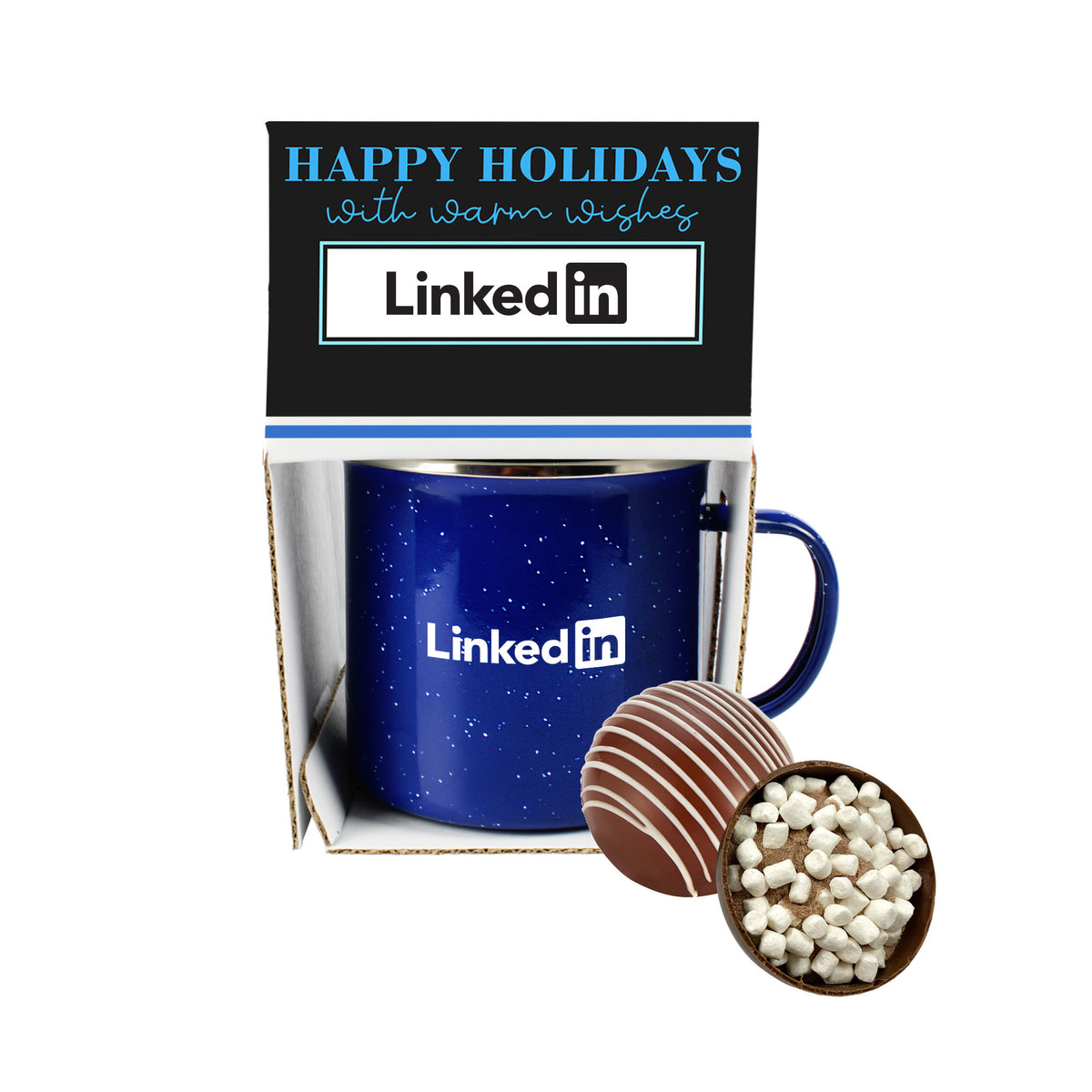 Speckled Camping Mug - 16 oz., Holiday Classic Milk Hot Chocolate Bomb Stuffer