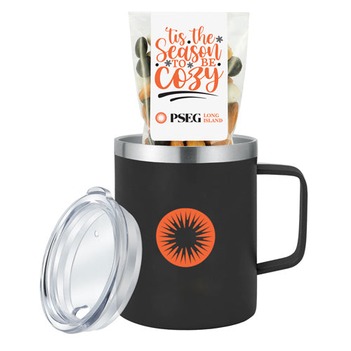 Slim Camping Mug - 12 oz.., Holiday Snack Pack w/ Espresso Mix