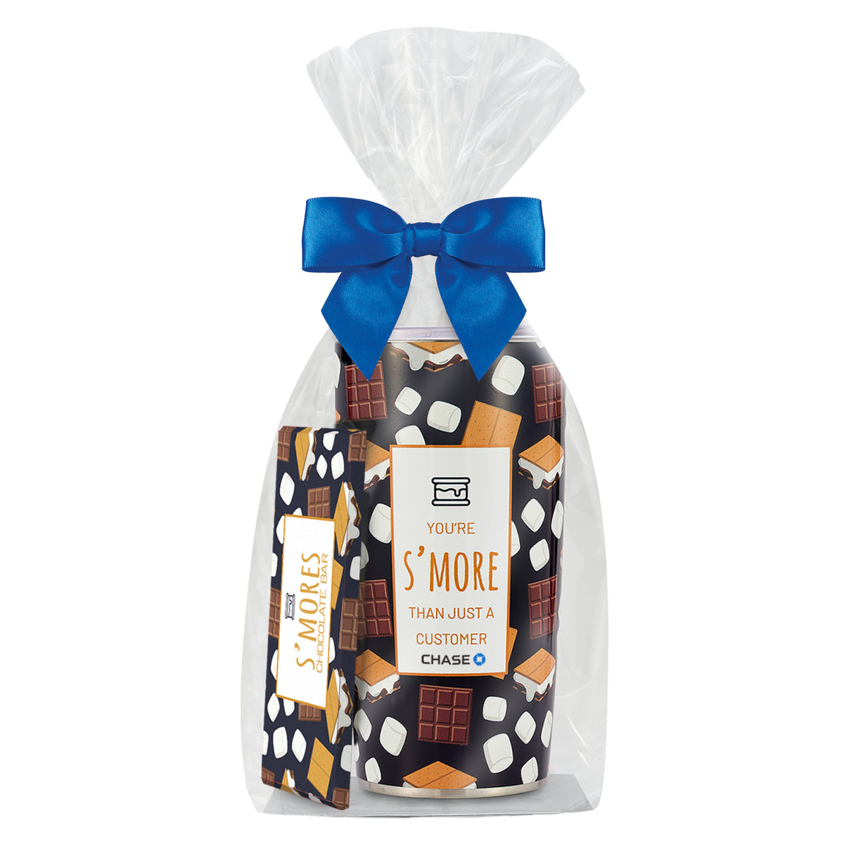 Straight Tumbler - 20 oz., Belgian Milk Chocolate S&#39;mores Bar - You&#39;re S&#39;more Than Just a Customer Gift Set