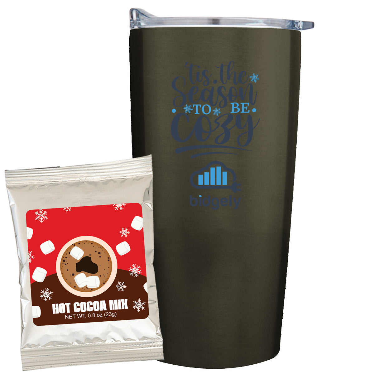 Straight Tumbler - 20 oz., Holiday Hot Chocolate Mix