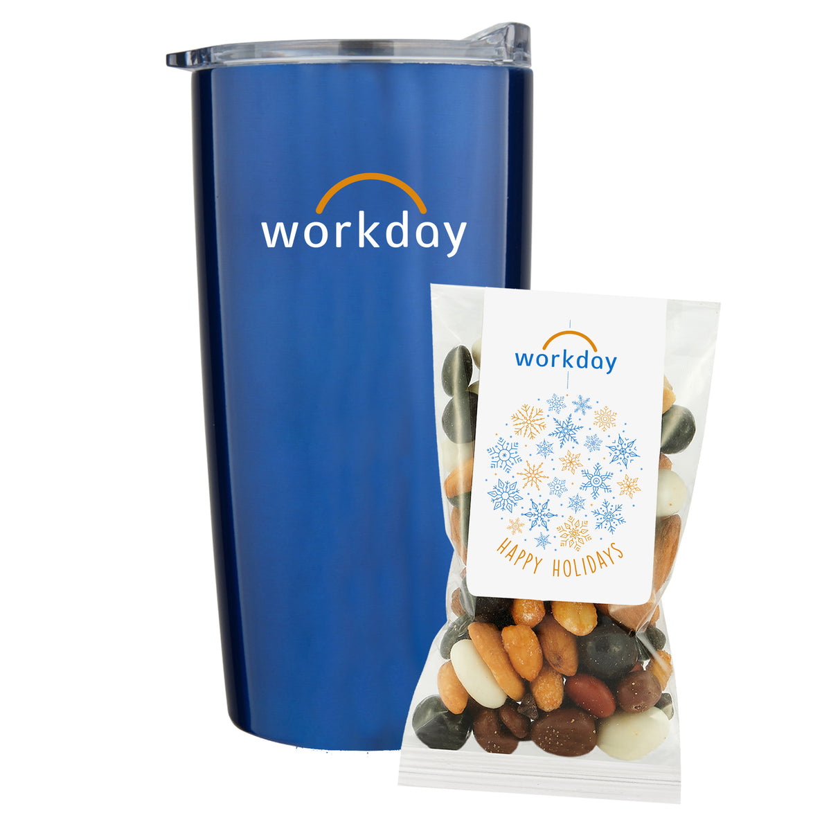 Straight Tumbler - 20 oz., Holiday Snack Pack w/ Espresso Mix