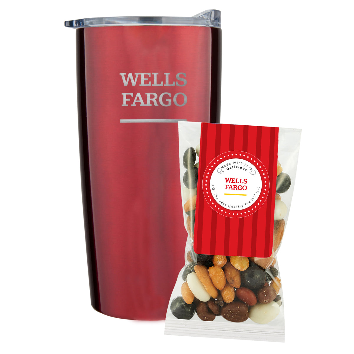 Straight Tumbler - 20 oz., Holiday Snack Pack w/ Espresso Mix