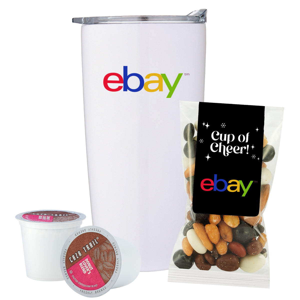 Straight Tumbler - 20 oz., Holiday Espresso Mix &amp; 2 Single Serve Coffee Pods