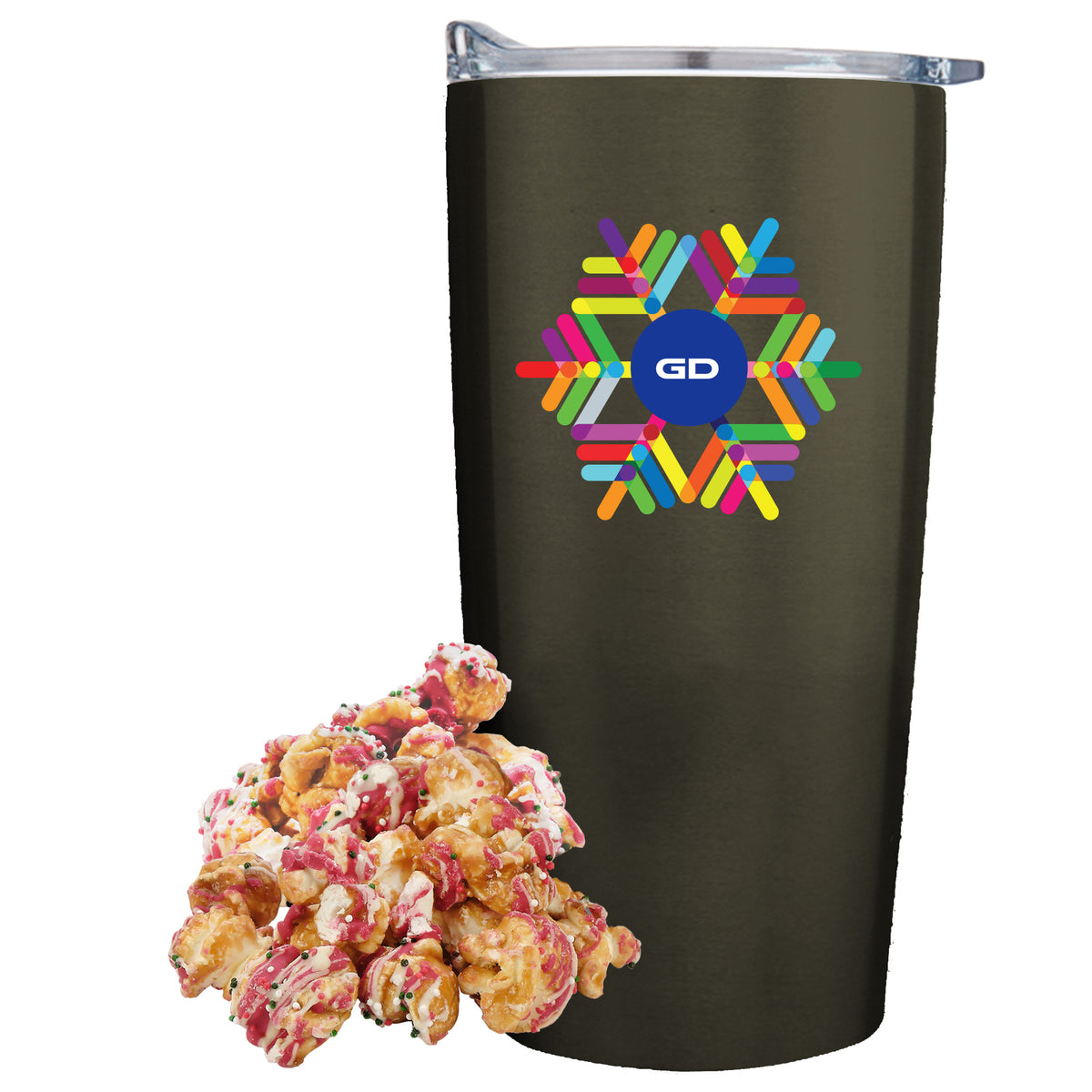 Straight Tumbler - 20 oz., Christmas Crunch Popcorn