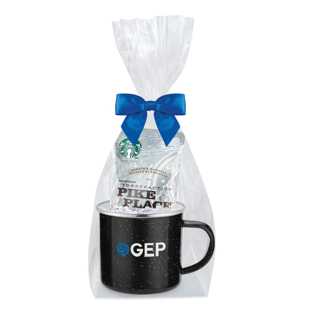 Speckled Camping Mug - 16 oz., Starbucks® Pike Place Ground Coffee