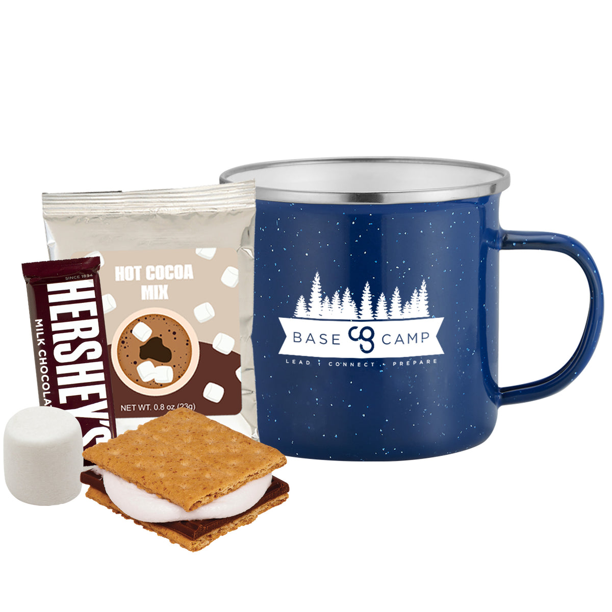 Speckled Camping Mug - 16 oz., Deluxe Cocoa &amp; Smores Gift Set
