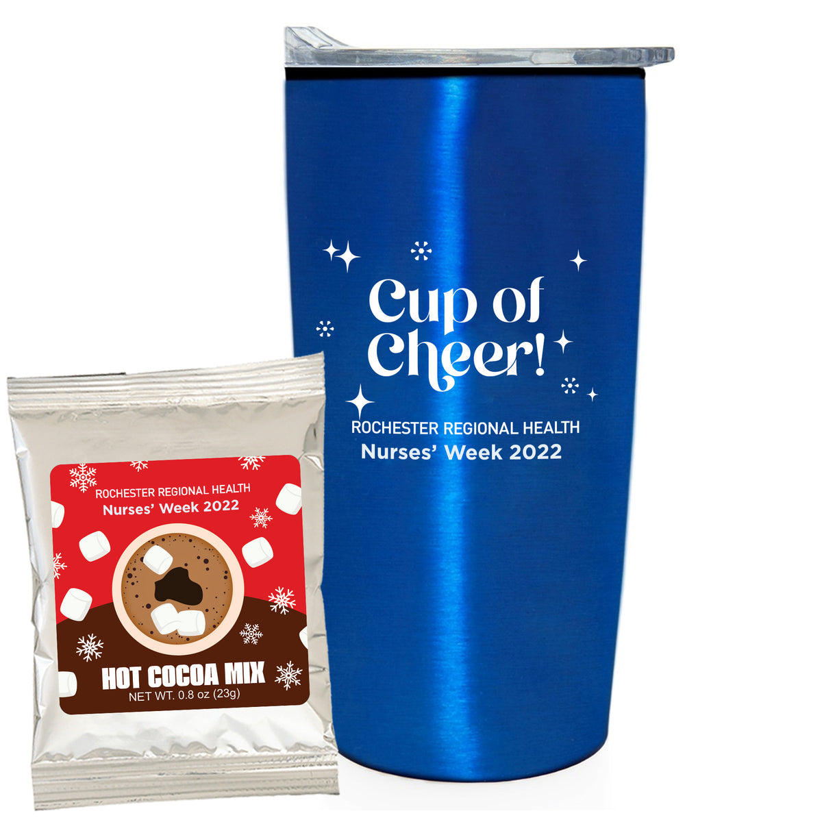 Straight Tumbler w/ Plastic Liner - 20 oz., Holiday Hot Chocolate Mix