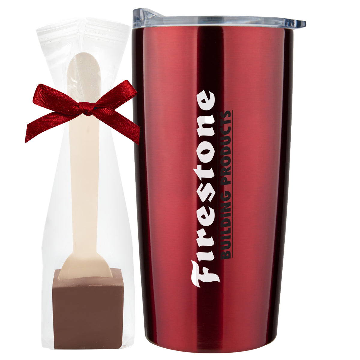 Straight Tumbler - 20 oz., Milk Chocolate Hot Chocolate Spoon