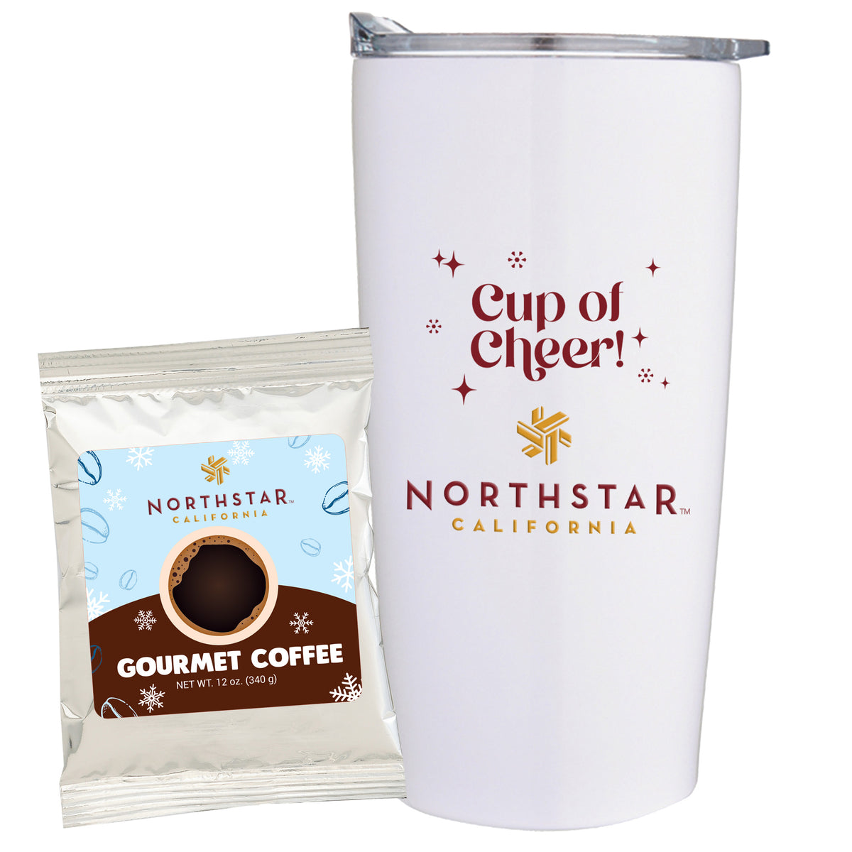 Straight Tumbler - 20 oz., Holiday Gourmet Colombian Coffee