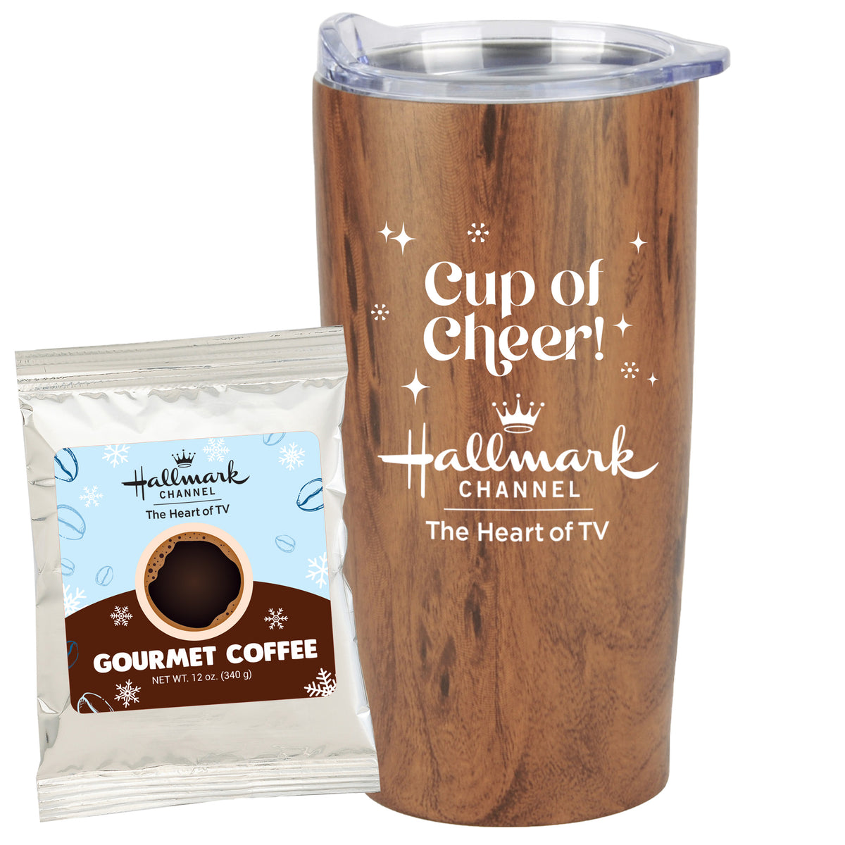 Straight Tumbler - 20 oz., Holiday Gourmet Colombian Coffee