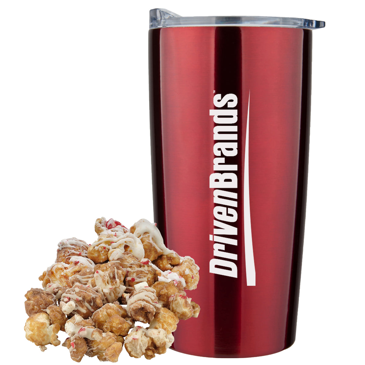 Straight Tumbler - 20 oz., Hot Chocolate Peppermint Popcorn