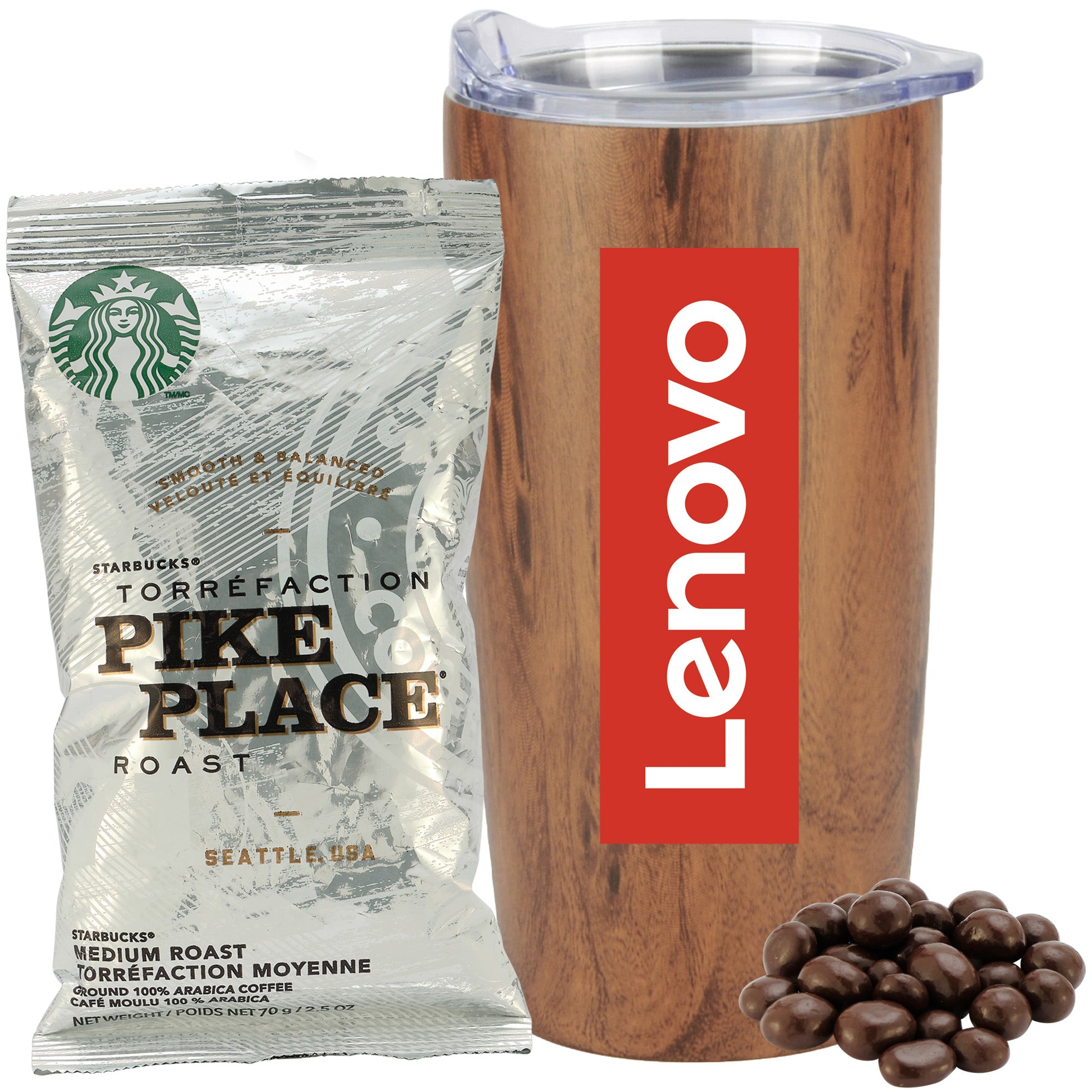 Straight Tumbler - 20 oz., Starbucks® Pike Place Coffee & Dark Chocola -  Promo Revolution