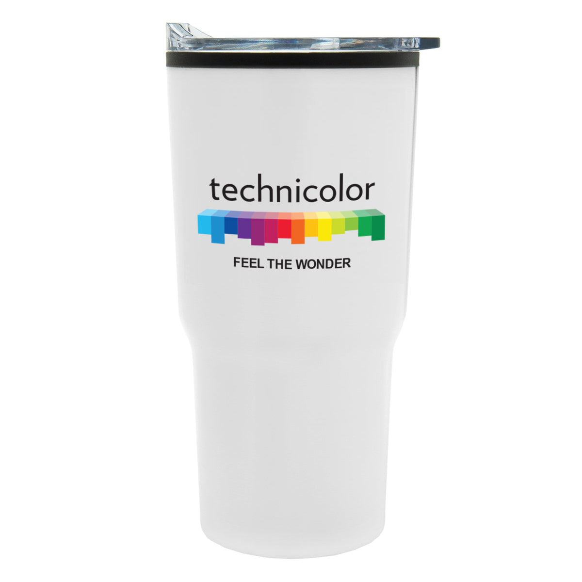 Tapered Tumbler w/ Plastic Liner - 20 oz. | Silver
