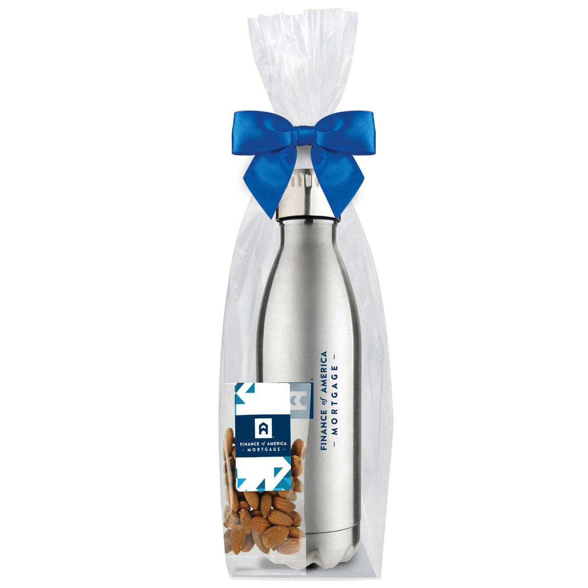 Water Bottle - 17 oz., Raw Almonds (2 oz. bag)