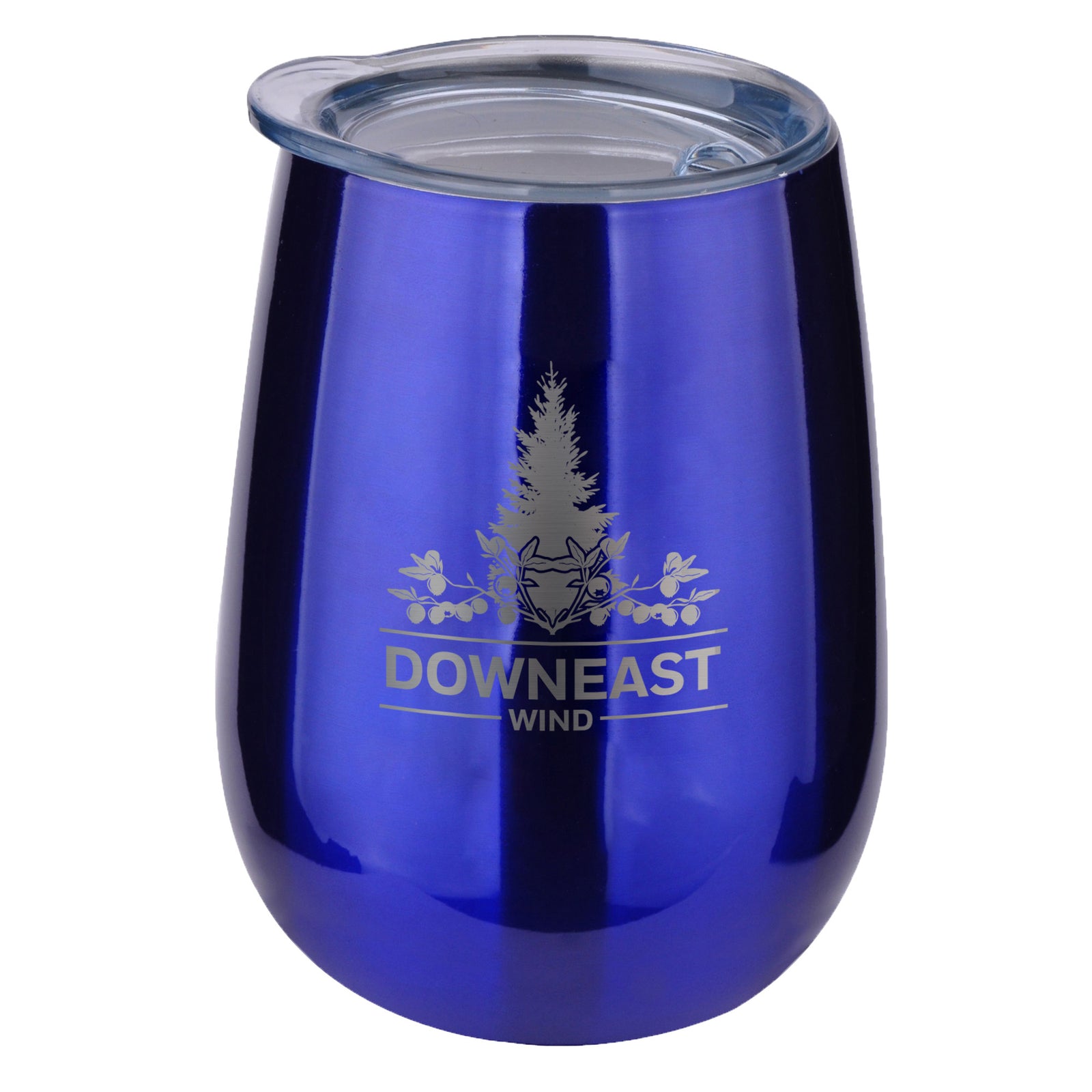 Vacuum Insulated Wood Grain Promotional Wine Tumbler - 10 oz.